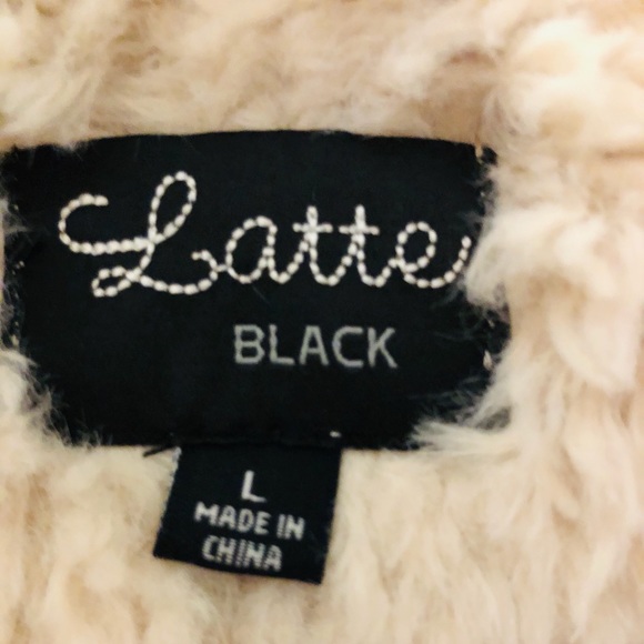 Sherpa Shearling Open Jacket - Picture 6 of 7